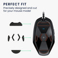 kwmobile Mouse Feet Sticker kompatibel mit Logitech G303 / G302 Ersatz Glider - Mausfüße passgenau - Maus Glides