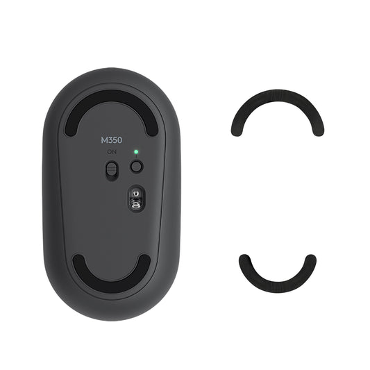 kwmobile Mouse Feet Sticker kompatibel mit Logitech Pebble Mouse Ersatz Glider - Mausfüße passgenau - Maus Glides in Schwarz Schwarz  