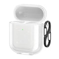 kwmobile Hülle kompatibel mit Apple Airpods 1 & 2 Hülle - Glitzer Case aus TPU Silikon - Kopfhörer Schutzhülle - Tasche in Transparent Transparent  [dsg01]