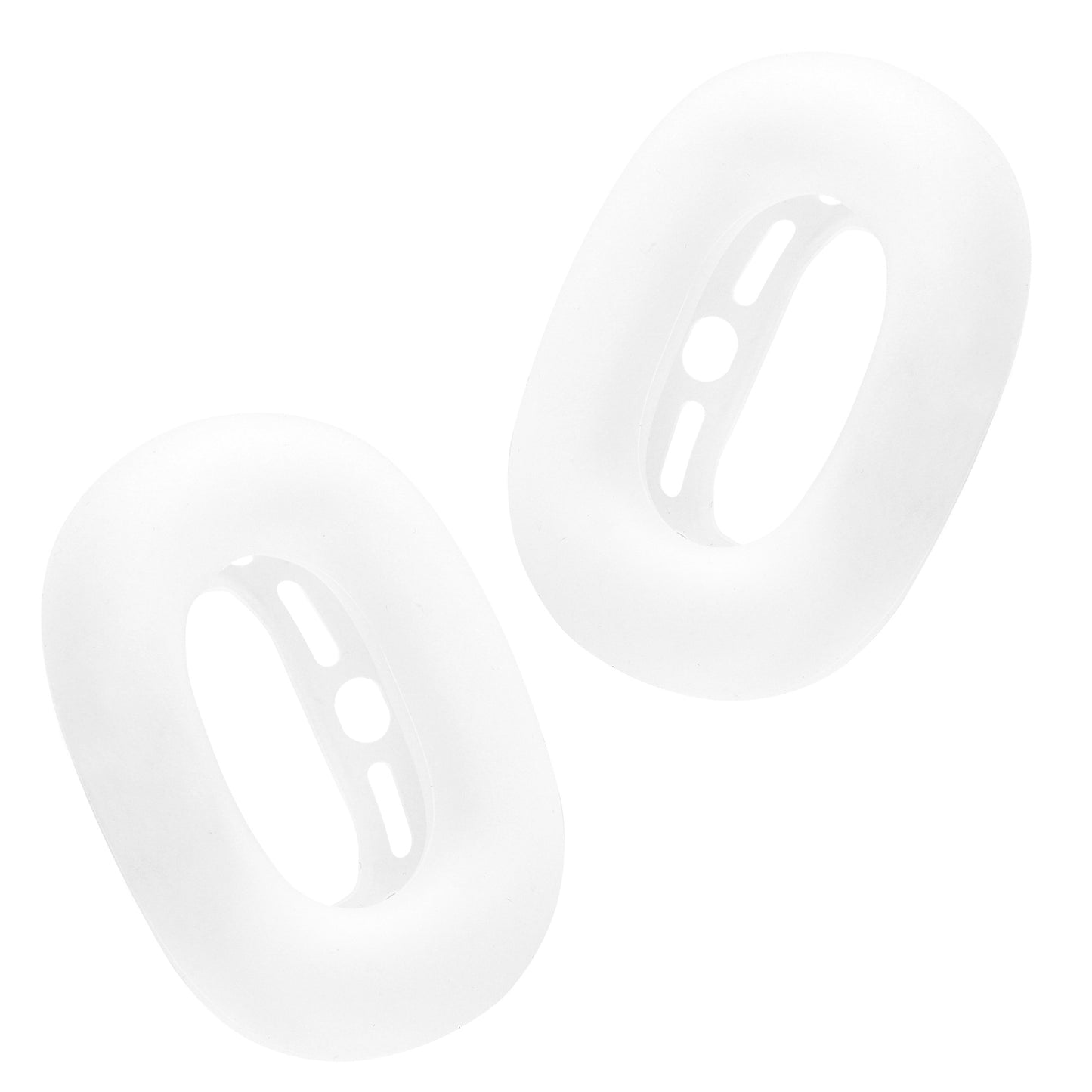 kwmobile Hülle kompatibel mit Apple AirPods Max Cover - TPU Silikon Kopfhörer Pad Case - Schutzhülle für Polster in Matt Transparent Matt Transparent  