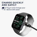 kwmobile USB Kabel Charger kompatibel mit Nerunsa P66D / NiUFFiT P66 / Ddidbi P66D / IDW19 / IDW13/ IDW15 Ladekabel - Smart Watch Ersatzkabel - Fitnesstracker Aufladekabel