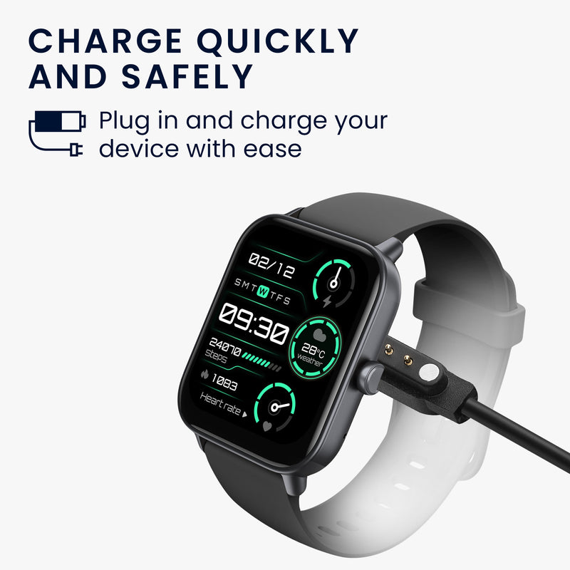 kwmobile USB Kabel Charger kompatibel mit Nerunsa P66D / NiUFFiT P66 / Ddidbi P66D / IDW19 / IDW13/ IDW15 Ladekabel - Smart Watch Ersatzkabel - Fitnesstracker Aufladekabel