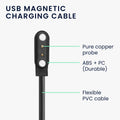 kwmobile USB Kabel Charger kompatibel mit Nerunsa P66D / NiUFFiT P66 / Ddidbi P66D / IDW19 / IDW13/ IDW15 Ladekabel - Smart Watch Ersatzkabel - Fitnesstracker Aufladekabel