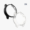 kwmobile Silikon Hülle für HONOR Magic Watch 2 46mm Schutzhülle Fullbody Display Cover Set