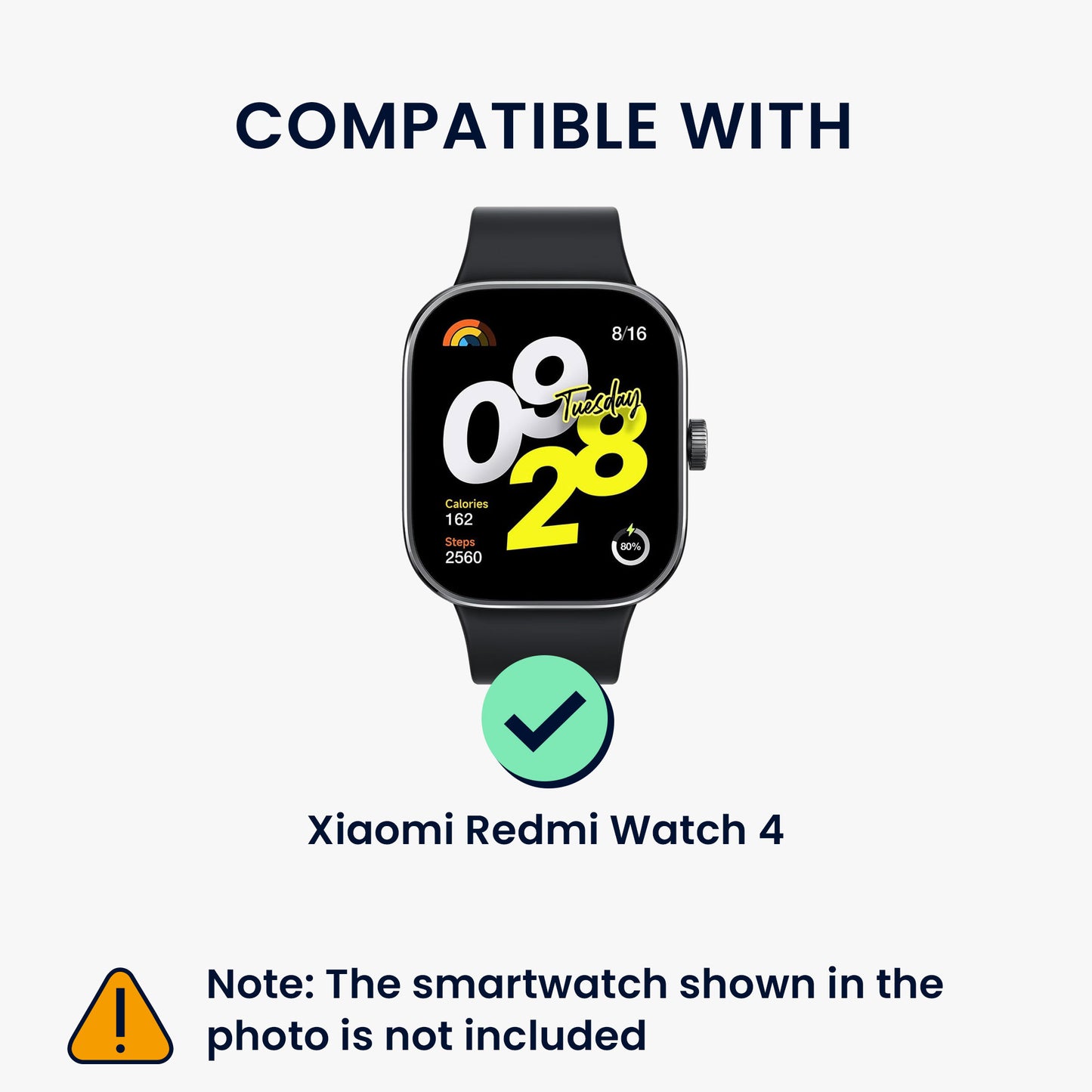 kwmobile Sportarmband kompatibel mit Xiaomi Redmi Watch 4 Armband Fitnesstracker Band Set aus Silikon und Nylon