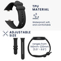 kwmobile Sportarmband kompatibel mit Xiaomi Redmi Watch 4 Armband Fitnesstracker Band Set aus Silikon und Nylon