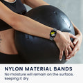 kwmobile Sportarmband kompatibel mit Xiaomi Redmi Watch 4 Armband Fitnesstracker Band Set aus Silikon und Nylon