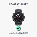 kwmobile Uhrenarmband für Amazfit Active Edge (A2212) Armband Fitnesstracker Band Set Ersatzarmband Smartwatch