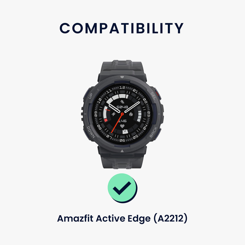 kwmobile Uhrenarmband für Amazfit Active Edge (A2212) Armband Fitnesstracker Band Set Ersatzarmband Smartwatch