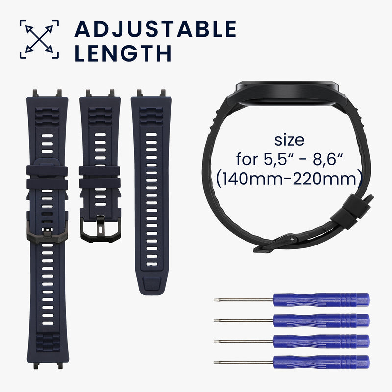 kwmobile Uhrenarmband für Amazfit Active Edge (A2212) Armband Fitnesstracker Band Set Ersatzarmband Smartwatch