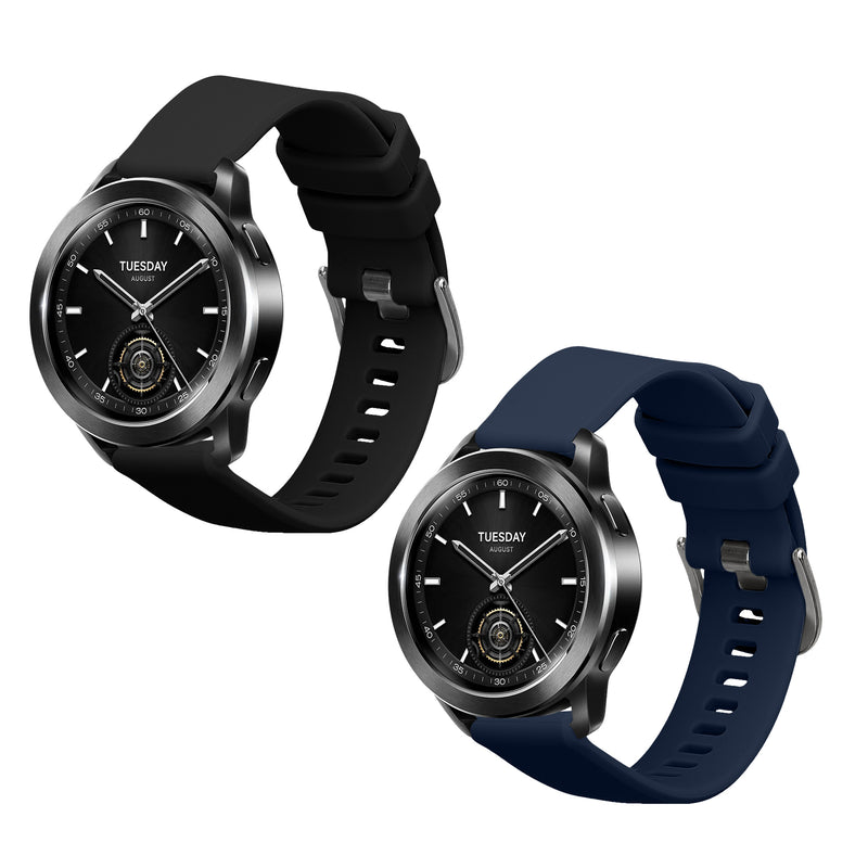 kwmobile Uhrenarmband für Xiaomi Watch S3 Armband Fitnesstracker Band Set Ersatzarmband Smartwatch