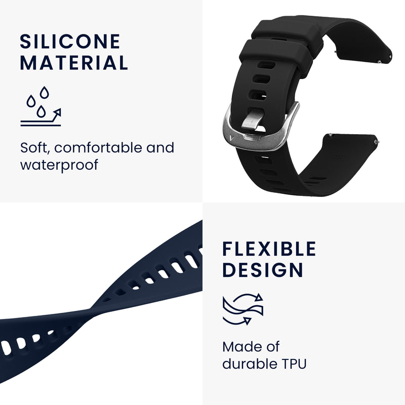 kwmobile Uhrenarmband für Xiaomi Watch S3 Armband Fitnesstracker Band Set Ersatzarmband Smartwatch