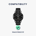 kwmobile Uhrenarmband für Xiaomi Watch S3 Armband Fitnesstracker Band Set Ersatzarmband Smartwatch