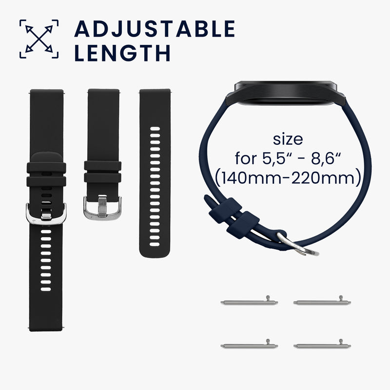kwmobile Uhrenarmband für Xiaomi Watch S3 Armband Fitnesstracker Band Set Ersatzarmband Smartwatch