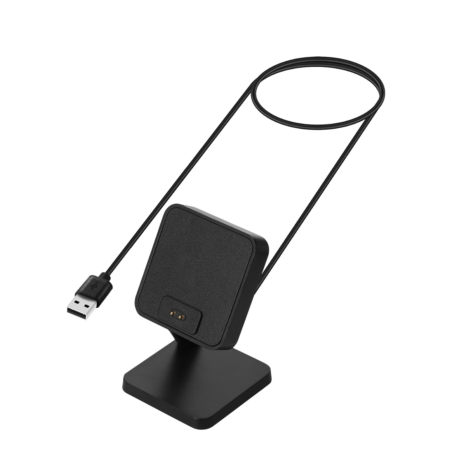 kwmobile USB Ladegerät kompatibel mit Xiaomi Redmi Watch 4 / Redmi Watch 5 / SmartBand 10 9 8 - USB Kabel Charger Stand - Smart Watch Ladestation - Docking Station - Ladekabel mit Standfunktion