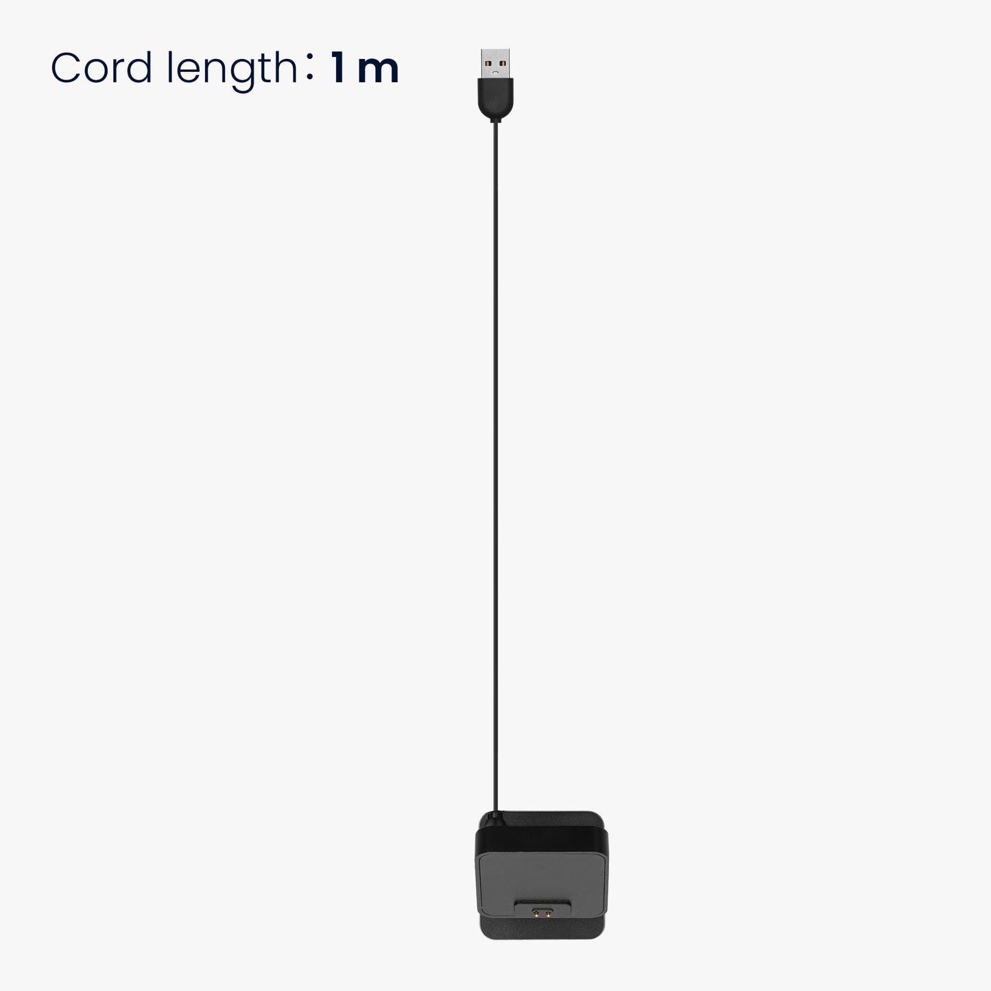 kwmobile USB Ladegerät kompatibel mit Xiaomi Redmi Watch 4 / Redmi Watch 5 / SmartBand 10 9 8 - USB Kabel Charger Stand - Smart Watch Ladestation - Docking Station - Ladekabel mit Standfunktion