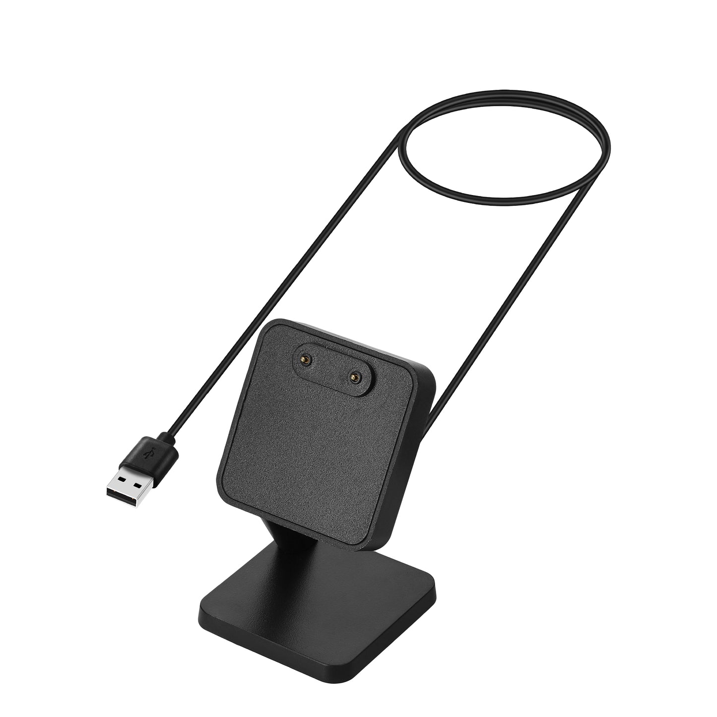 kwmobile USB Ladegerät kompatibel mit Samsung Galaxy Fit 3 / Huawei Watch Fit 3 USB Kabel Charger Stand Smart Watch Ladestation Docking Station Ladekabel mit Standfunktion