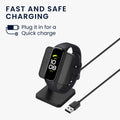 kwmobile USB Ladegerät kompatibel mit Samsung Galaxy Fit 3 / Huawei Watch Fit 3 USB Kabel Charger Stand Smart Watch Ladestation Docking Station Ladekabel mit Standfunktion