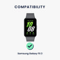kwmobile Armband kompatibel mit Samsung Galaxy Fit 3 Fitnesstracker Sportarmband Band Innenmaße von 14 - 22 cm