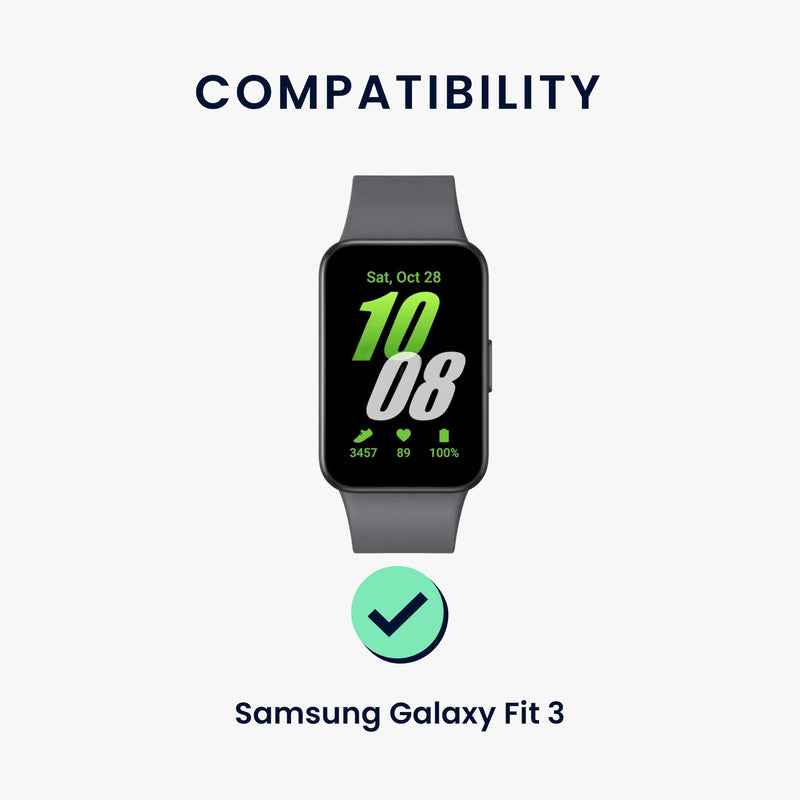 kwmobile Armband kompatibel mit Samsung Galaxy Fit 3 Fitnesstracker Sportarmband Band Innenmaße von 14 - 22 cm
