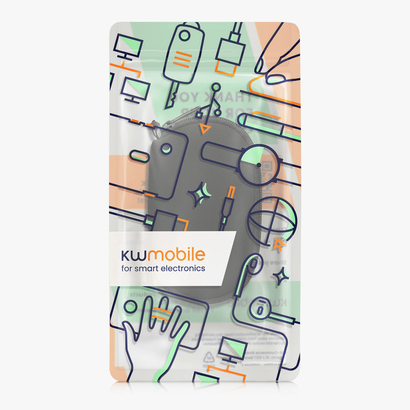 kwmobile Hülle kompatibel mit Logitech Pebble Mouse 2 M350s / M350 - Hülle für PC Mouse Schutzhülle - Computer Maus Tasche - Tasche für PC-Maus
