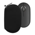 kwmobile Hülle kompatibel mit Logitech Pebble Mouse 2 M350s / M350 - Neopren Hülle für PC Mouse Schutzhülle - Computer Maus Tasche - Neopren Tasche für PC-Maus - Schwarz Schwarz  