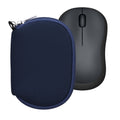 kwmobile Hülle kompatibel mit Logitech M220 SILENT / M235 / M185 - Neopren Hülle für PC Mouse Schutzhülle - Computer Maus Tasche - Neopren Tasche für PC-Maus - Dunkelblau Dunkelblau  
