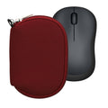 kwmobile Hülle kompatibel mit Logitech M220 SILENT / M235 / M185 - Neopren Hülle für PC Mouse Schutzhülle - Computer Maus Tasche - Neopren Tasche für PC-Maus - Bordeaux Bordeaux  