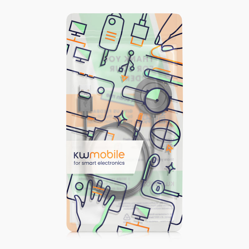 kwmobile USB Kabel Charger kompatibel mit Xiaomi Watch S3 / Watch S2 / Watch 2 Pro / Watch H1 Ladekabel - Smart Watch Ersatzkabel - Fitnesstracker Aufladekabel