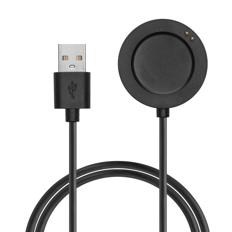 kwmobile USB Kabel Charger kompatibel mit Xiaomi Watch S3 / Watch S2 / Watch 2 Pro / Watch H1 Ladekabel - Smart Watch Ersatzkabel - Fitnesstracker Aufladekabel in Schwarz Schwarz  