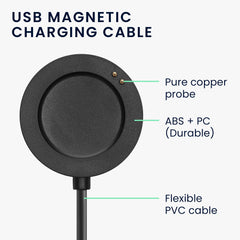 kwmobile USB Kabel Charger kompatibel mit Xiaomi Watch S3 / Watch S2 / Watch 2 Pro / Watch H1 Ladekabel - Smart Watch