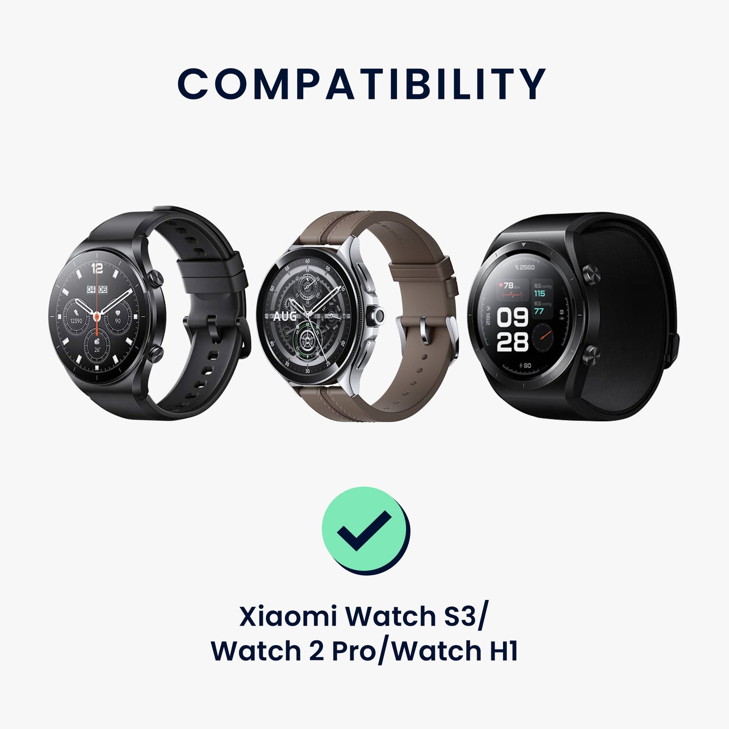 kwmobile USB Kabel Charger kompatibel mit Xiaomi Watch S3 / Watch S2 / Watch 2 Pro / Watch H1 Ladekabel - Smart Watch Ersatzkabel - Fitnesstracker Aufladekabel