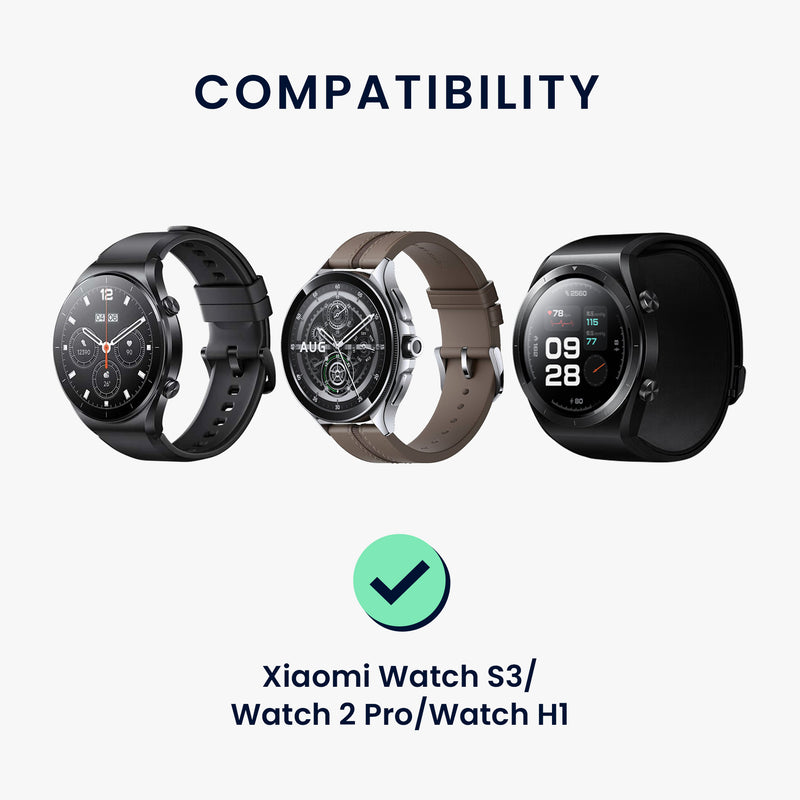 kwmobile USB Kabel Charger kompatibel mit Xiaomi Watch S3 / Watch S2 / Watch 2 Pro / Watch H1 Ladekabel - Smart Watch Ersatzkabel - Fitnesstracker Aufladekabel