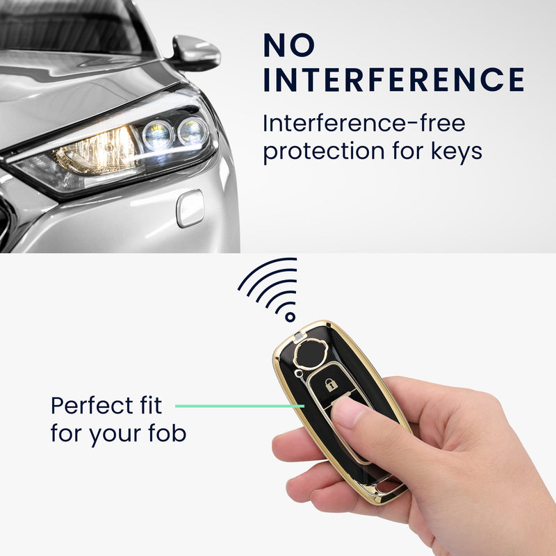 kwmobile Autoschlüssel Hülle kompatibel mit Nissan 3-Tasten Ariya B6 B9 X-trail T33 Qashqai - Schlüsselhülle Silikon Cover