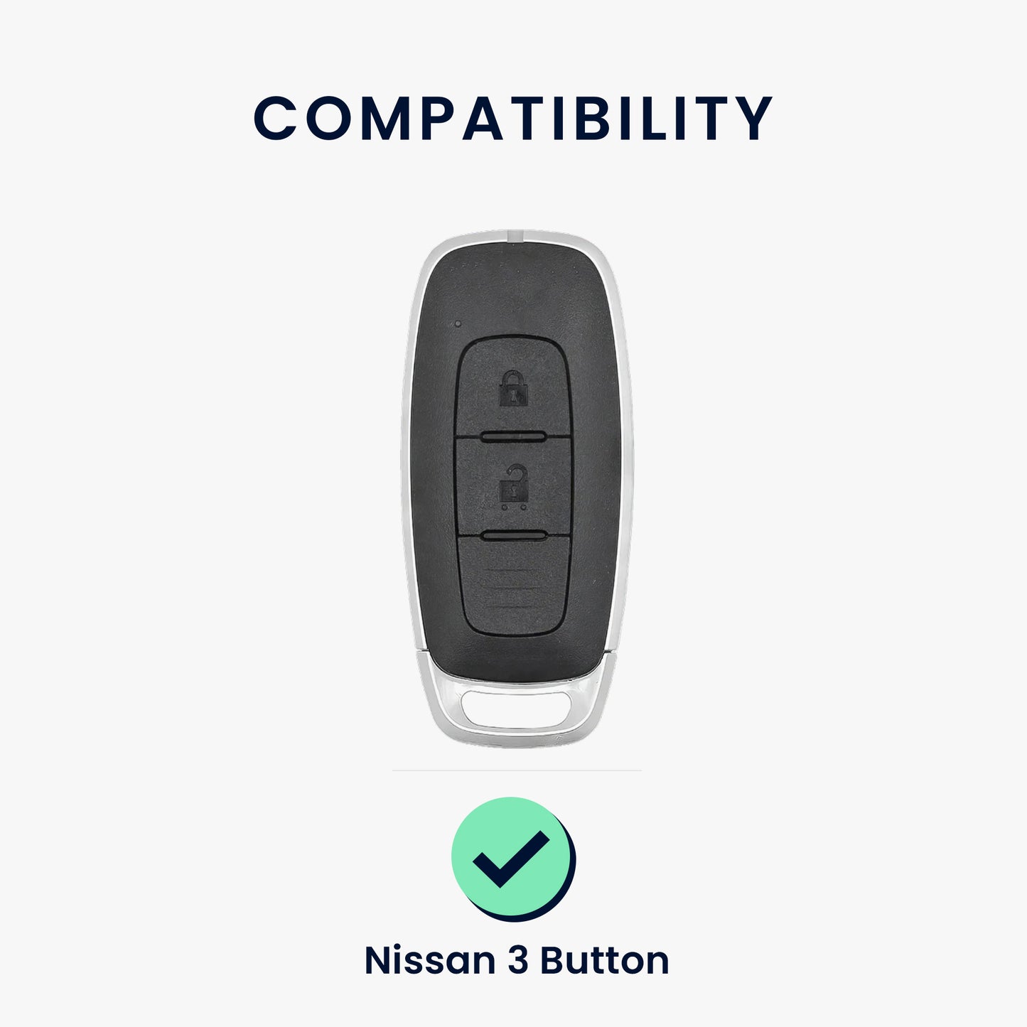 kwmobile Autoschlüssel Hülle kompatibel mit Nissan 3-Tasten Ariya B6 B9 X-trail T33 Qashqai - Schlüsselhülle Silikon Cover