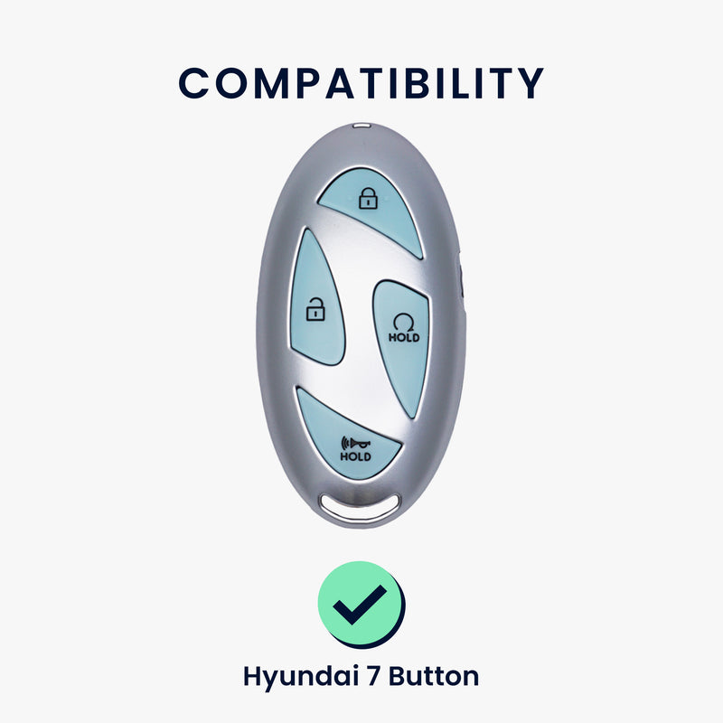 kwmobile Autoschlüssel Hülle kompatibel mit Hyundai 7-Tasten Ioniq 6 Grandeur GN7 KONA 2023