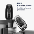 kwmobile Autoschlüssel Hülle kompatibel mit Hyundai 7-Tasten Ioniq 5 Tucson NX4 Santafe - Schlüsselhülle Silikon Cover