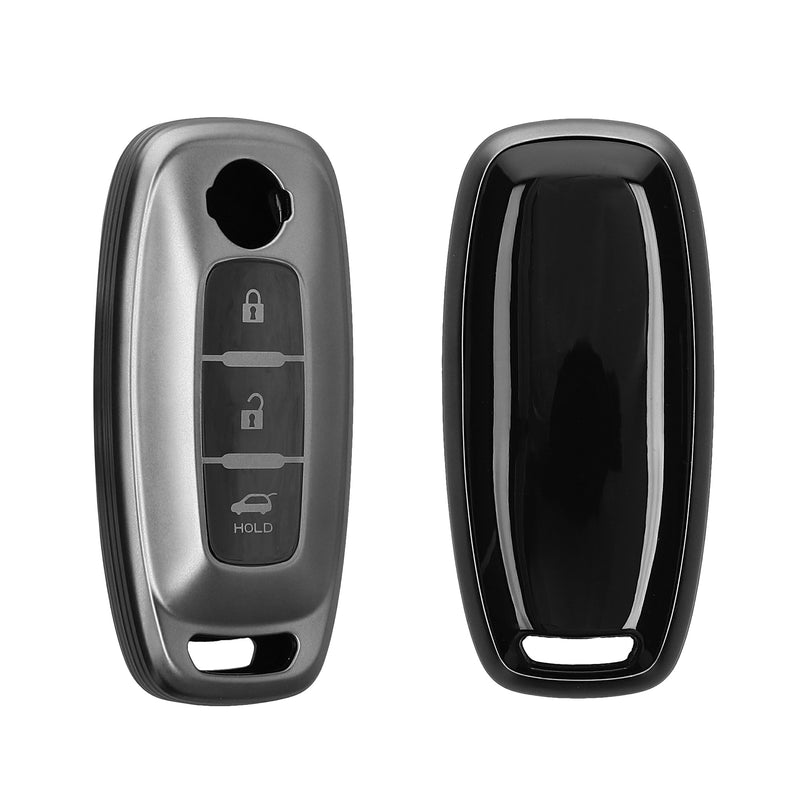 kwmobile Autoschlüssel Hülle kompatibel mit Nissan 3-Tasten Ariya B6 B9 X-trail T33 Qashqai - Schlüsselhülle Silikon Cover