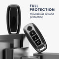 kwmobile Autoschlüssel Hülle kompatibel mit Nissan 3-Tasten Ariya B6 B9 X-trail T33 Qashqai - Schlüsselhülle Silikon Cover