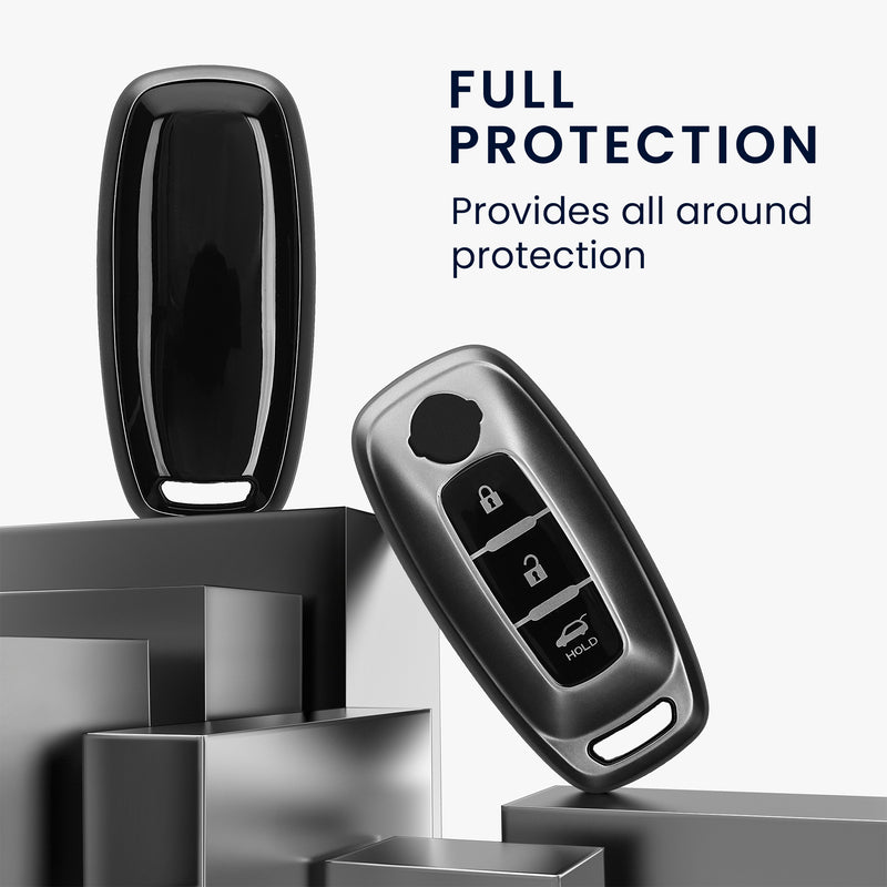 kwmobile Autoschlüssel Hülle kompatibel mit Nissan 3-Tasten Ariya B6 B9 X-trail T33 Qashqai - Schlüsselhülle Silikon Cover