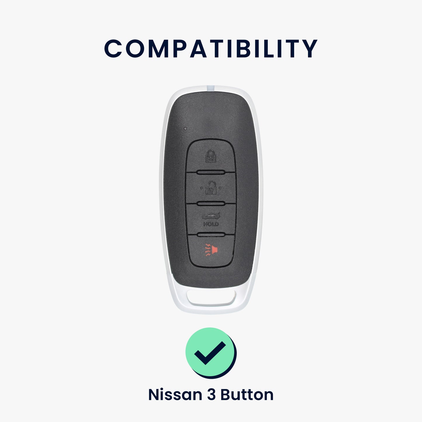 kwmobile Autoschlüssel Hülle kompatibel mit Nissan 3-Tasten Ariya B6 B9 X-trail T33 Qashqai - Schlüsselhülle Silikon Cover