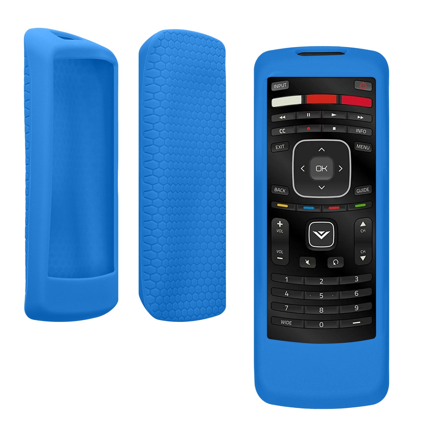kwmobile Hülle Fernbedienung kompatibel mit VIZIO XRT112 Remote Hülle - Silikon Case für TV Zubehör in Dunkelblau Dunkelblau  
