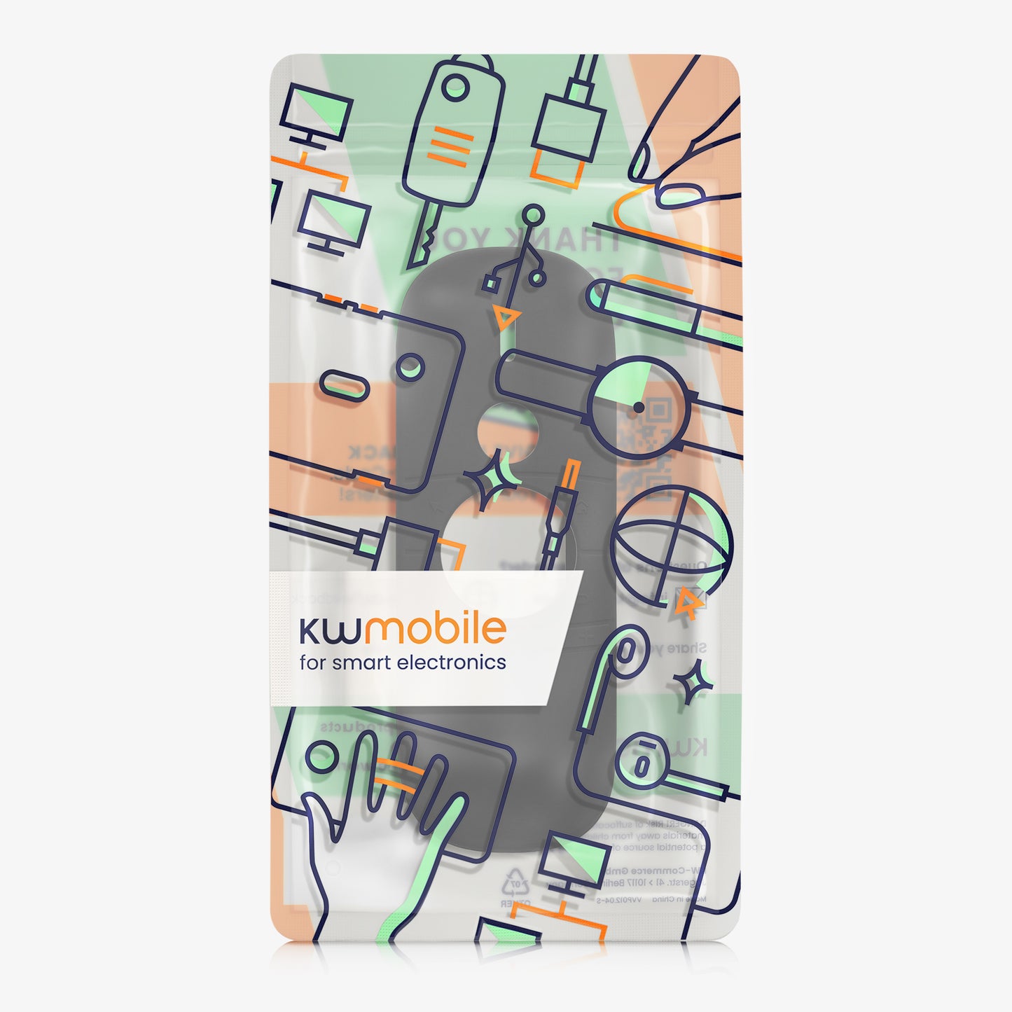 kwmobile Hülle Fernbedienung kompatibel mit WeChip W1 Remote Hülle für TV Zubehör