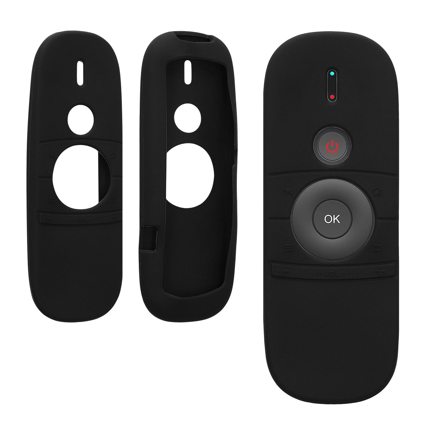 kwmobile Hülle Fernbedienung kompatibel mit WeChip W1 Remote Hülle - Silikon Case für TV Zubehör in Schwarz Schwarz  