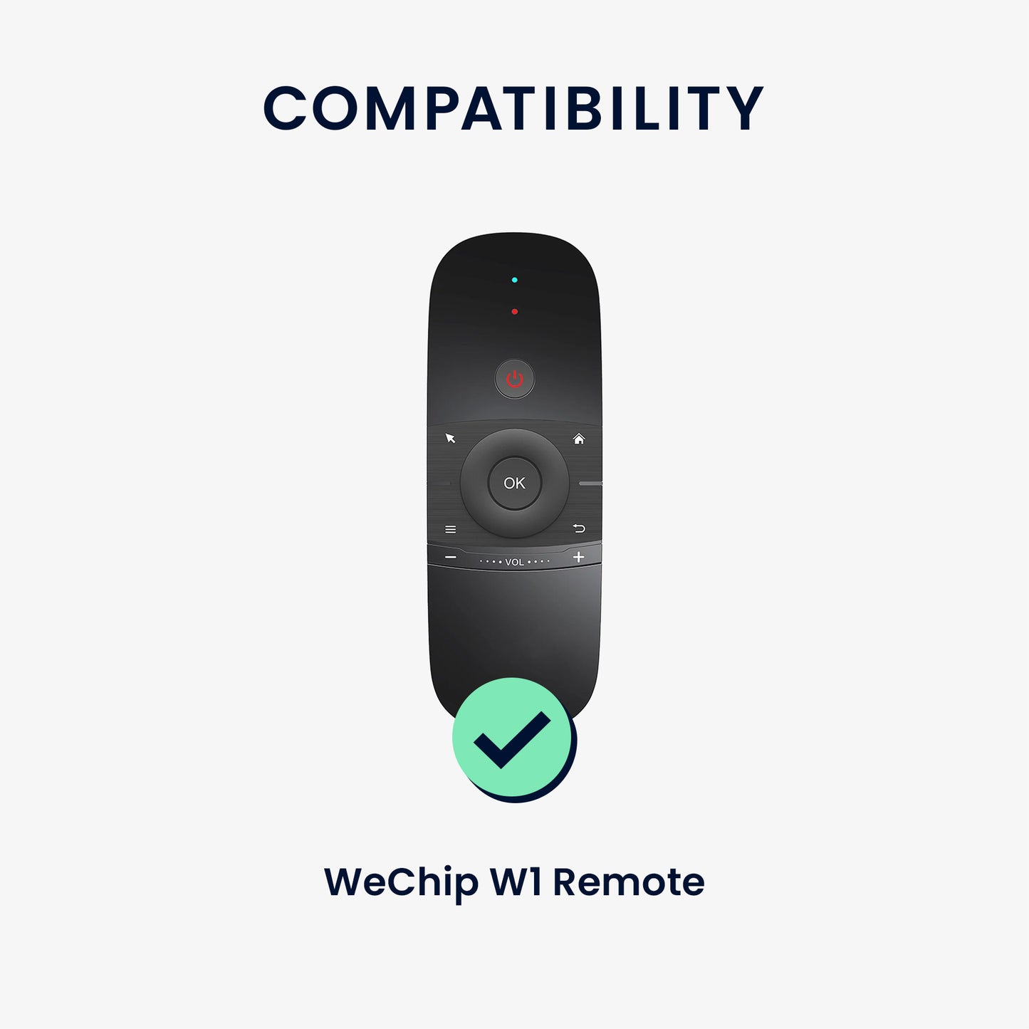 kwmobile Hülle Fernbedienung kompatibel mit WeChip W1 Remote Hülle für TV Zubehör