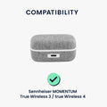 kwmobile Hülle kompatibel mit Sennheiser MOMENTUM True Wireless 3 / true Wireless 4 Case Hardcover Schutzhülle Kopfhörer Tasche Cover
