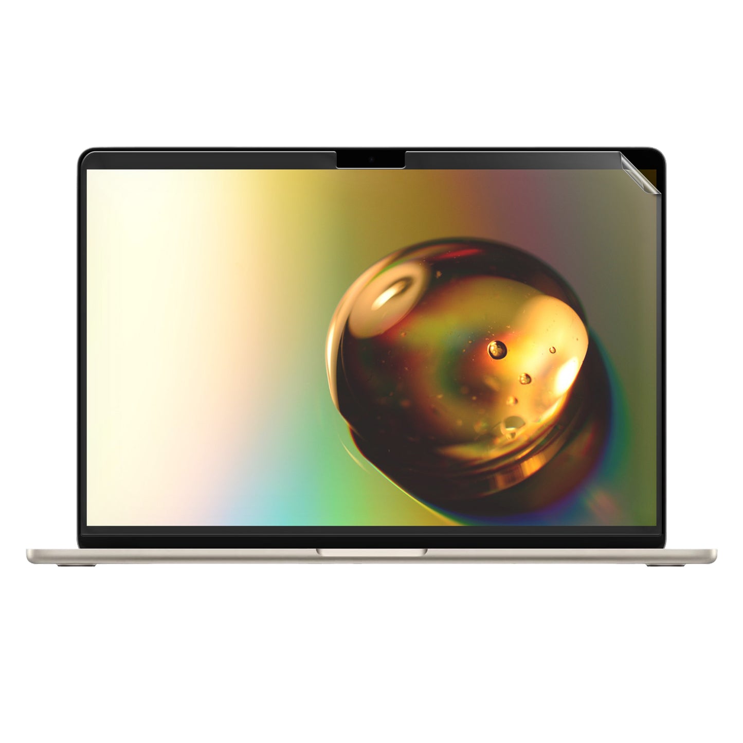 kwmobile Schutzfolie für Apple Macbook Air 13.6 M3 2024 A3113 / M2 A2681 Folie - Laptop Folie - Displayschutz matt - Displayschutzfolie Displayfolie entspiegelt - Laptop Schutz Zubehör Transparent  