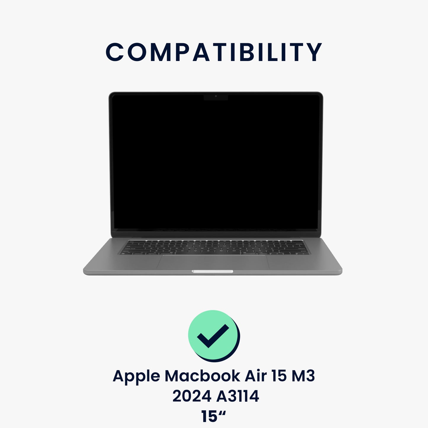 Schutzfolie für Apple Macbook Air 15 M3 2024 A3114