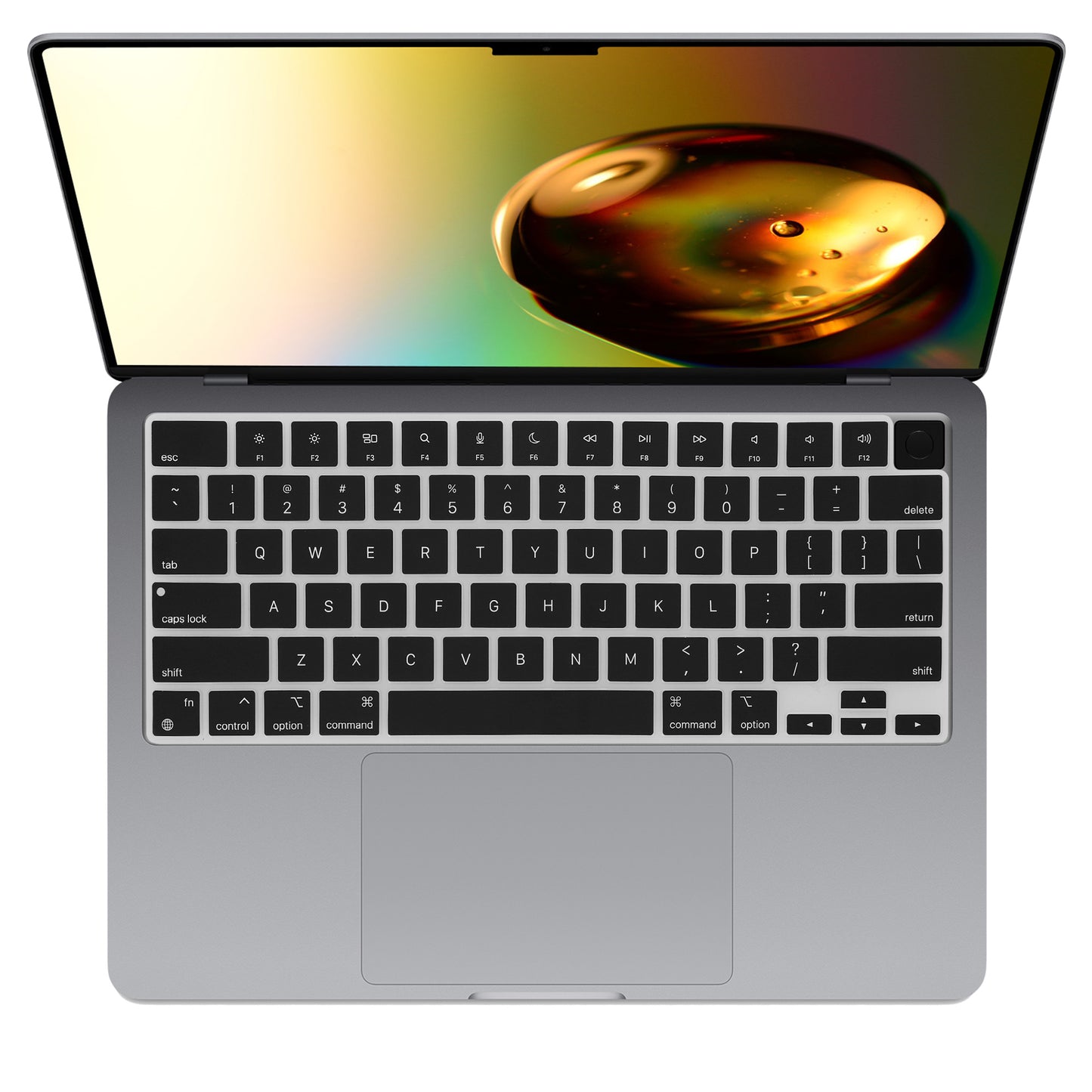 kwmobile Tastaturschutz für Apple Macbook Air 13.6 M3 2024 A3113 QWERTY US Keyboard Cover Abdeckung