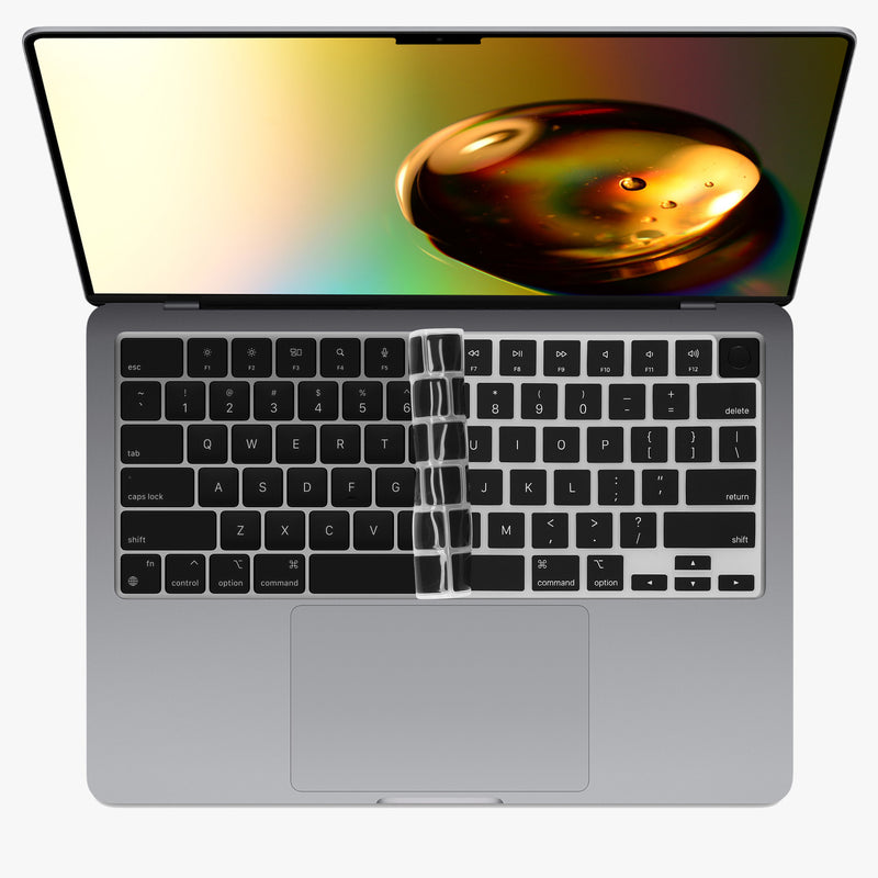 kwmobile Tastaturschutz für Apple Macbook Air 13.6 M3 2024 A3113 QWERTY US Keyboard Cover Abdeckung